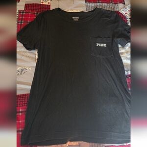 Victoria's Secret Black Short Sleeve Tee